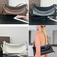 OGSB Alaia French Design Curved Clip Bag High-Grade Texture Cowhide Simple Waist Bag Shoulder Messen