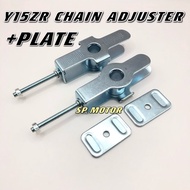 CHAIN ADJUSTER / CHAIN PULLER PLATE / ADJUST RANTAI YAMAHA Y15ZR Y15 Y15Z (2PCS)