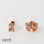 Lucy's X Hello Kitty 50周年 獨家聯名 Our Birthday 耳環 (五色) (119301/119302/119303/119304/119305)/ 玫金黃