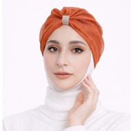 Plain Glitter Instant Turban