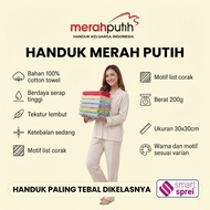 MERAH RED AND WHITE TOWEL 30x30 MP TOWEL/ 30x30 HANDKERCHIEF FACE TOWEL/