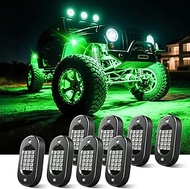Honalia RGB Rock Lights for Trucks 8 pods, Neon Light Kits for UTV with Music Mode, Multicolor Truck