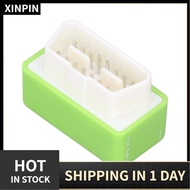 Xinpin OBD2 ECO Fuel Save Power Chip Tuning Box 15% Green ABS Universal for Cars Since 1996