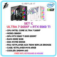 Intel Core Ultra 7 265K 265KF Gaming PC RTX5060 RTX5060Ti RTX5070 RTX5070Ti RTX5080 Desktop