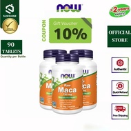 EXP:2027 NOW Foods Maca Raw 750mg 90 Veg Capsules Premium Vegetarian Supplement Daily Energy Boost