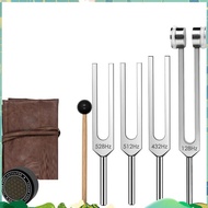 Frequency Tuning Fork Set-Weighted& Unweighted 128Hz 432Hz 512Hz 528Hz Tools with Activator, Mallet&