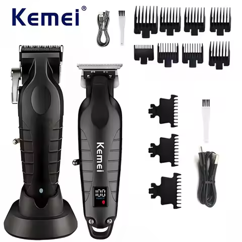 Kemei KM-2296 KM-2293 Professional Men's Barber Set Men's Electric Razor Electric Barber