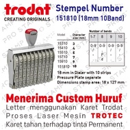 Manual Stamp Number 10 Digit 18mm / Trodat 151810