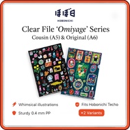 Hobonichi “Omiyage” Clear File Series by Yumi Kitagishi – Illustrated PP Document Folders for Hoboni