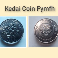 Coin Singapura 50 Cent Tahun 1987