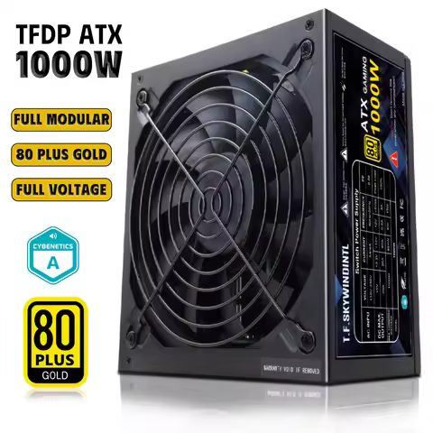 1000W Power Supply 80+ Gold, Full Modular, ATX 3.0 Gaming PSU, 130mm Low Noise Fan, 20+4Pin | 4+4Pin