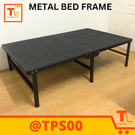 HEADBOARLESS TUBULAR STEEL FOLDABLE BED FRAME