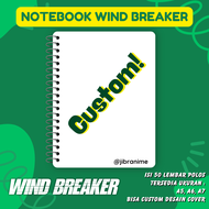NOTE BOOK WIND BREAKER / NOTEBOOK WIND BREAKER / BUKU CATATAN WIND BREAKER / WIND BREAKER