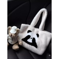 Chengdu Panda Plush Handbag Cute Autumn Winter All-Match Work Hand Tote Bag Chengdu Travel Souvenir 