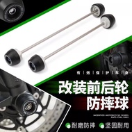 For Kawasaki ZX-10R ZX-10RR ZX 10R ZX10R ZX10RR Motorcycle Accessories Front Rear Axle Fork Crash Sl