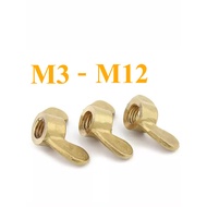 [Quick Shipment] Copper Butterfly Nut M3/M4/M5/M6/M8/M10/M12 Copper Butterfly Nut Gold Yellow Nut GB