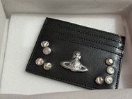 Vivienne Westwood 黑色牛皮卡片套