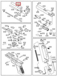 【IDCF】WE GLOCK G27 G26 #G-39 原廠零件 黑色 外管 11836