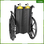 [Wishshopehhh] Oxygen Cylinder Bag Waterproof Oxygen Tank Holder for Wheelchair Travel Home