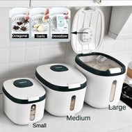 🌈READY STOCK🌈 Rice Storage 5kg /10kg/15kg Kitchen Food Storage Box Rice Dispenser Rice Bucket Bekas Beras