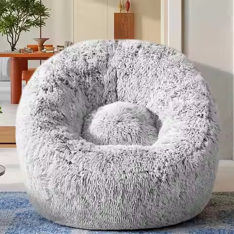 Plush aux ur Bean Bag Chairs, Memory oam illed Soa Chair Shape Bean Bag or Adults/Teens/Kids, Ultra-