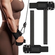M MANUEKLEAR Wrist Straps for Weightlifting, Gym Lifting Straps with D Rings for Cable Machine,Weigh