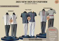 NEW ORIGINAL TEACHING-PERSONNEL TOP ONLY OR BLOUSE/POLO ONLY Female/male deped uniform for teachers 