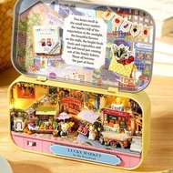 DIY Model Mini Theater Box in the Illusion Tin Box Doll House Mini House DIY Doll House Mini