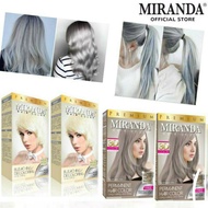 MIRANDA PERMANENT HAIR COLOR 3D [ 2x30+10ML ] Mc-16 Ash Blonde Mc-6 Bleaching
