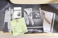 Yamato 1/60 超時空要塞 VF-1J 說明書 貼紙