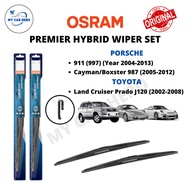 OSRAM Premier Hybrid U Hook Wiper Set for Porsche Cayman/Boxster (987) / 911 (977) / Toyota L.Cruise