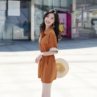 High Waist Slimming Loose Korean Short Jumpsuit Summer Suit Jumpsuit Wide Leg Women2024New Year Drape