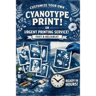 Customize Your Own Cyanotype Prints on paper with Frame