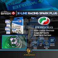 Brisk X Line Racing Spark Plug Kelisa Kenari Myvi G3 MG3 Bezza Alza Viva Perodua Car Brisk XLine