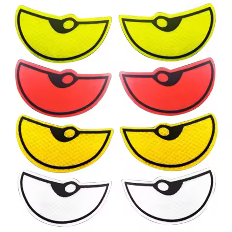 2pcs/Set Reflective Car Stickers Motorbike Helmet Improve Your Vehicle's Visibility And Safety With 