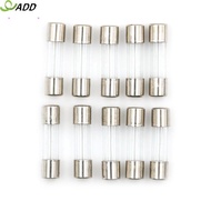 ADD 10pcs Glass Tube Fuse 5mm x 20mm 1.6A T1.6A 250V Slow Blow 1.6Amps AB