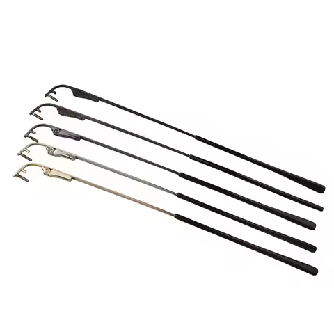 1pair Spring Metal Rimless Glasses Temple Sunglasses Arm Eyeglasses Replacement Leg With Tip Gold Si