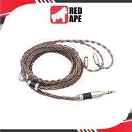 Tripowin C8, In-Ear Monitors Upgrade Cable: 8-Core Silver-Copper Foil Braided Earphone Replacement C