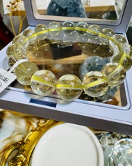 收藏透體玻璃透黃金利比亞隕石11.5mm33.1g財富引流器事業招財