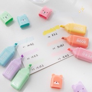【new】korean ins highlighter 6pcs stationery set cute highlighter magic pen cute highlighter with cho