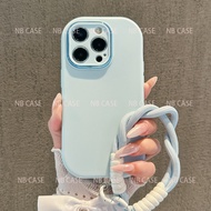 【GLASSES COVER】iPhone 16 15 14 13 12 11 Pro Max 7 8Plus shockproof silicone case + anti-drop strap E