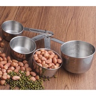 Set Of 4 Stainless Steel Measuring Cups