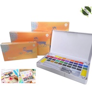 Sakura Watercolour Pigment Solid Paints Set 12/18/24/36