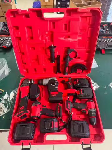 Brushless Electric Tools Screwdriver Electric Hammer Angle Grinder Electric Wrenches Combination Set