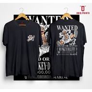 Uniq.prints Anime Shirt ONEPIECE LUFFY GEAR 5 WANTED Graphic Tshirt Unisex
