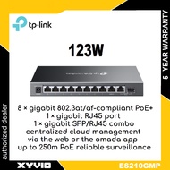 TP-LINK ES210GMP Omada 10-Port Gigabit Easy Managed Switch with 8-Port PoE+