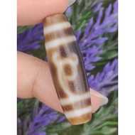 💥Ready Stock💥 39.7mm X 12.4mm ⚡高油⚡ ⭐证书⭐ 老气  高油绿度母 天珠 Certificate Tara Dzi Manik CW2890