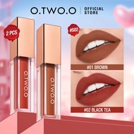 O.TWO.O Lipstick 2pcs Mini Set Makeup Set Matte Lip Tint 2pcs Gincu 3 Colors