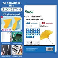 Good | Laser Film Cold Lamination Film Snowflake Lamination Film Self-Adhesive Star Fantasy Film Pho