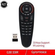 2.4G Gyroscope G30 Remote Control Wireless Air Mouse 33 Keys IR Learning Voice for X96 mini H96 MAX 